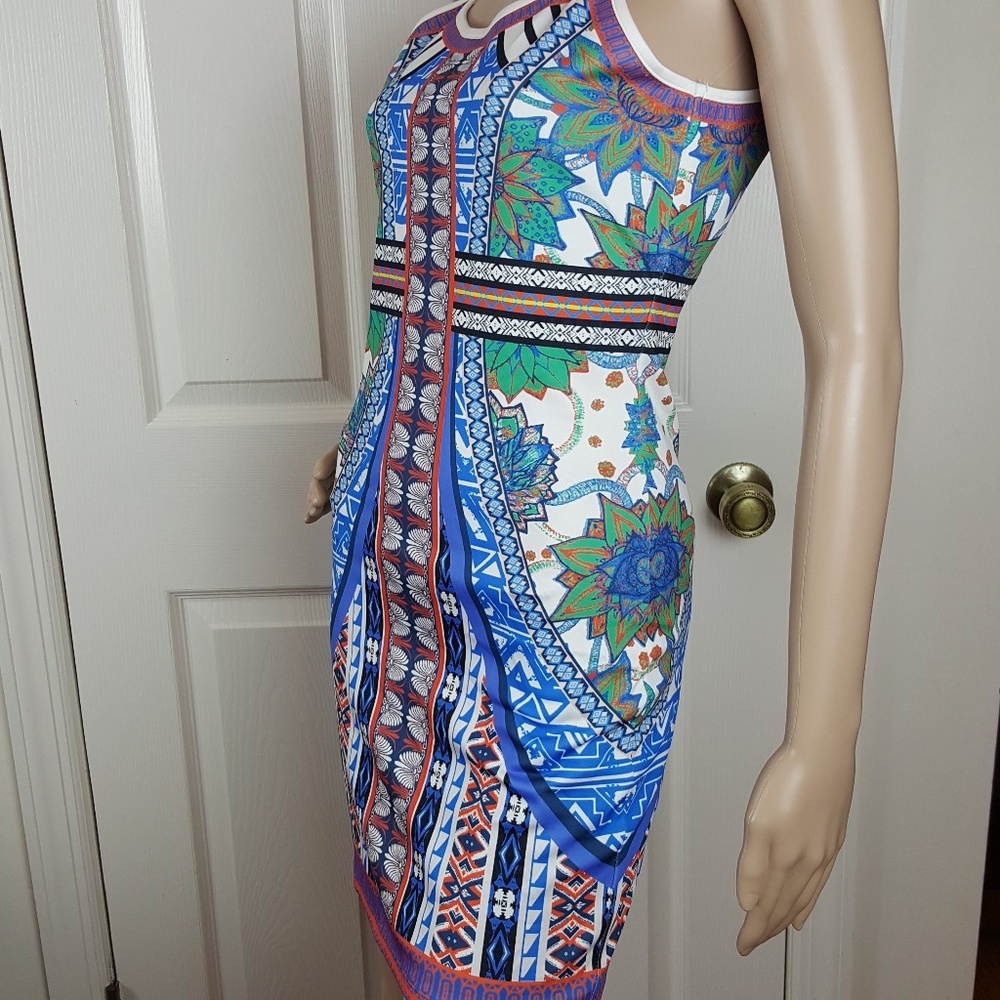 Jealous Tomato Abstract Floral Print Bodycon Dress - Picture 3 of 8